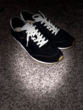 Cole Haan Black Suede Sneakers with White Accents - Worn Once-